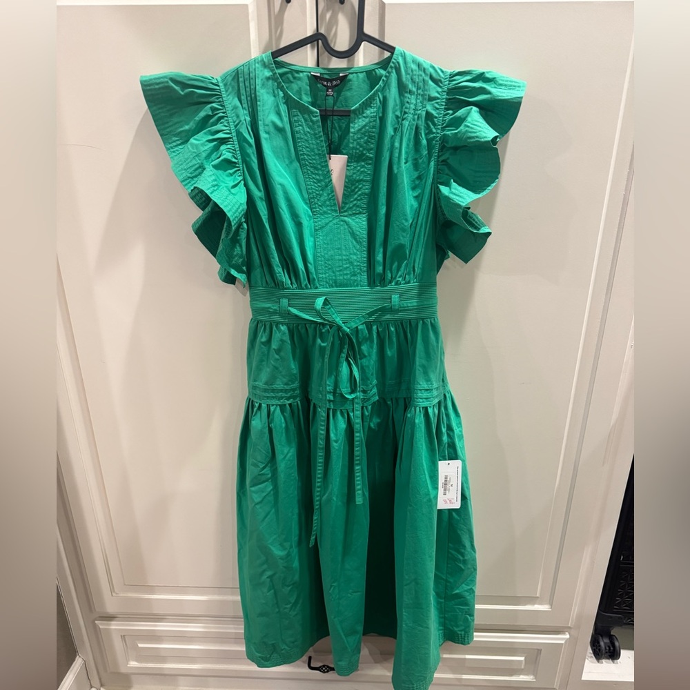 Strut & Bolt Flutter sleeve midi dress